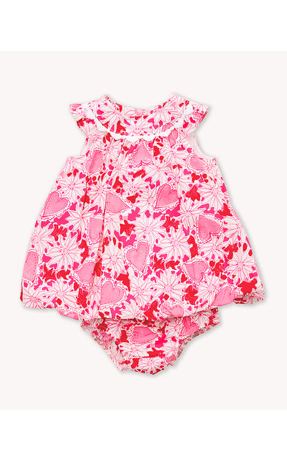 BABY PALOMA BUBBLE DRESS, COCONUT DEAR HEART