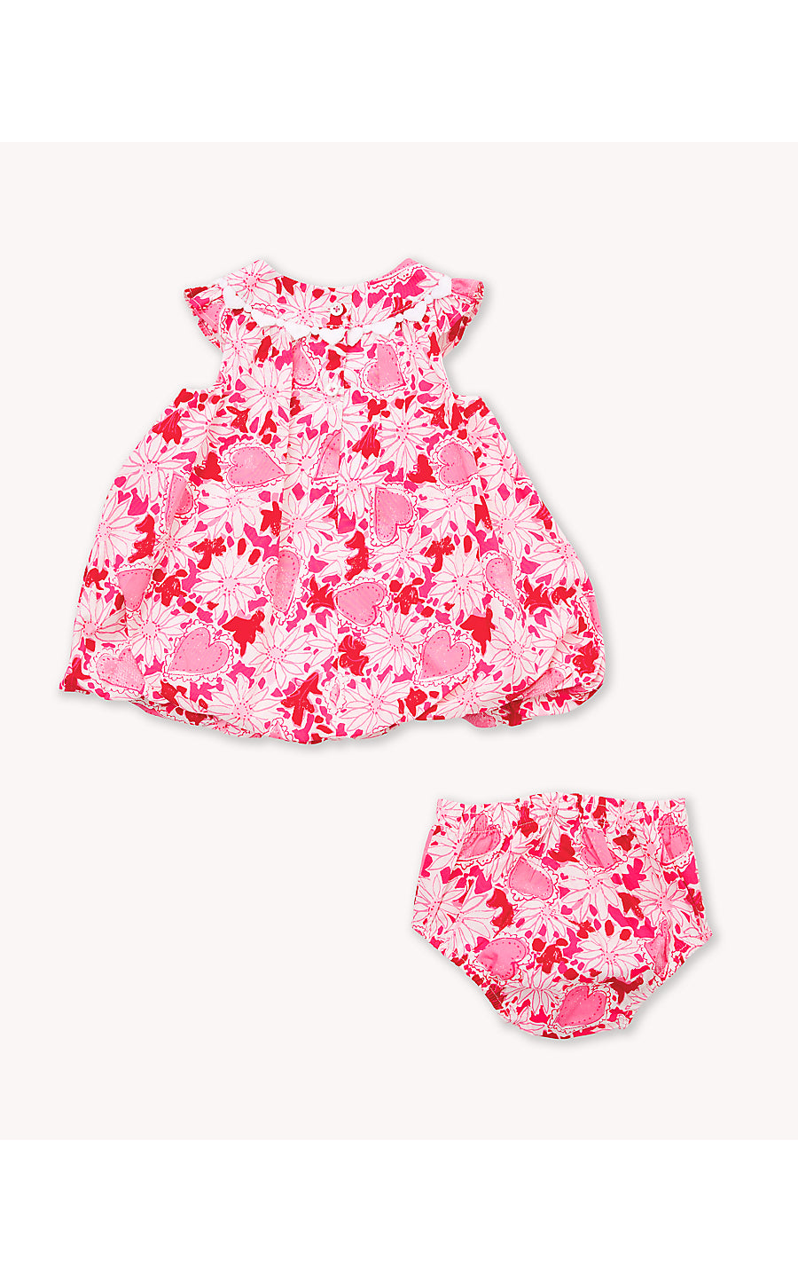 BABY PALOMA BUBBLE DRESS, COCONUT DEAR HEART