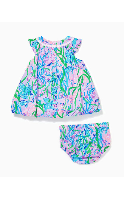 BABY PALOMA BUBBLE DRESS, MULTI SEACRET ESCAPE