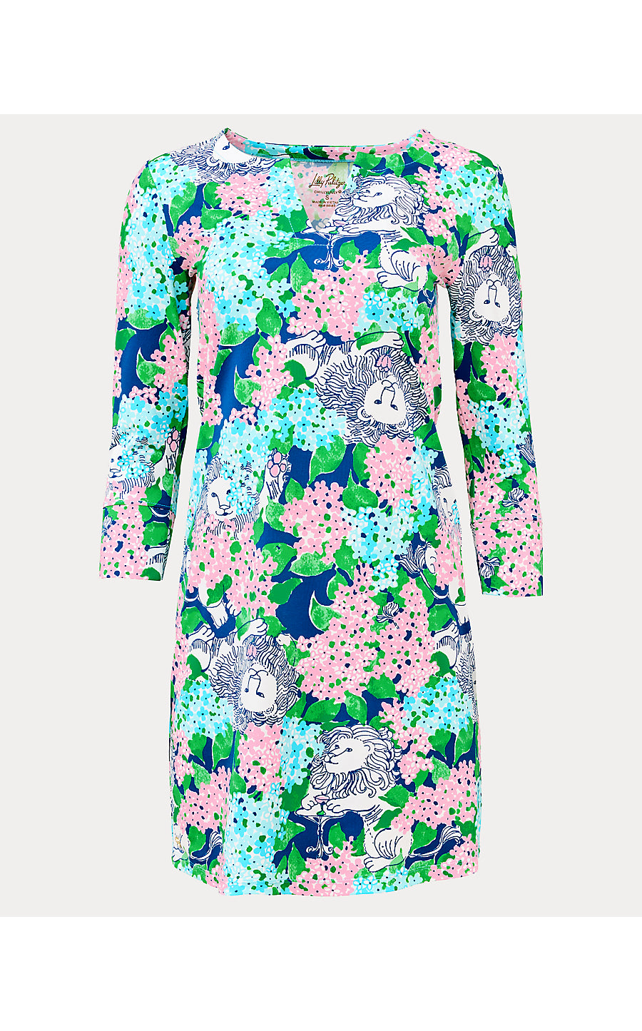 UPF 50+ NADINE DRESS, STARLIGHT NAVY LYDIA THE LION