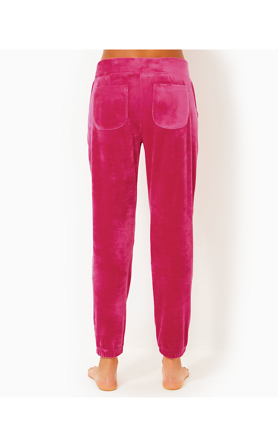 MALLIE VELOUR PANT, RASPBERRY ROUGE