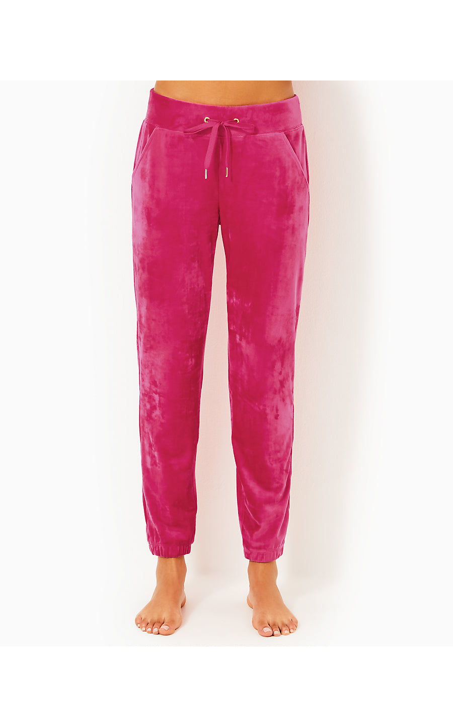 MALLIE VELOUR PANT, RASPBERRY ROUGE