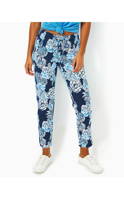 EMORA KNIT PANT, LOW TIDE NAVY BOUQUET ALL DAY