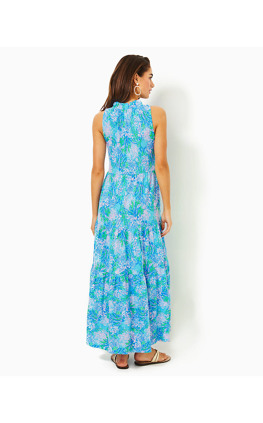 MALONE MAXI DRESS, LAS OLAS AQUA STRONG CURRENT SEA