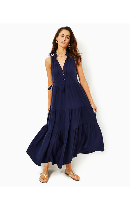 MALONE MAXI DRESS, TRUE NAVY