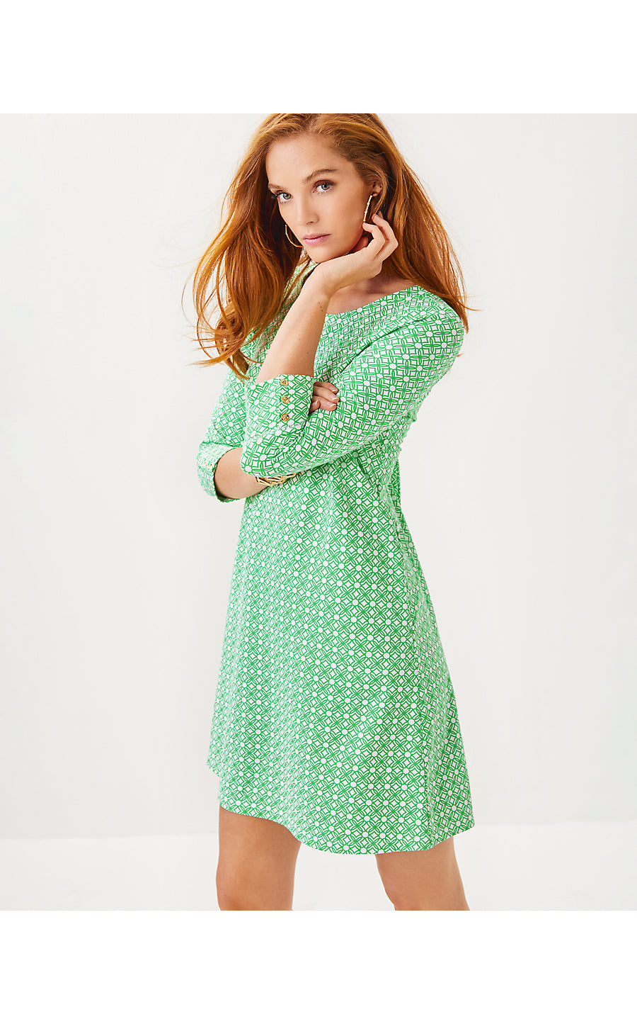 SOLIA CHILLYLILLY UPF 50+, FAUNA GREEN X RESORT WHITE BUTTERFLY PATTERN