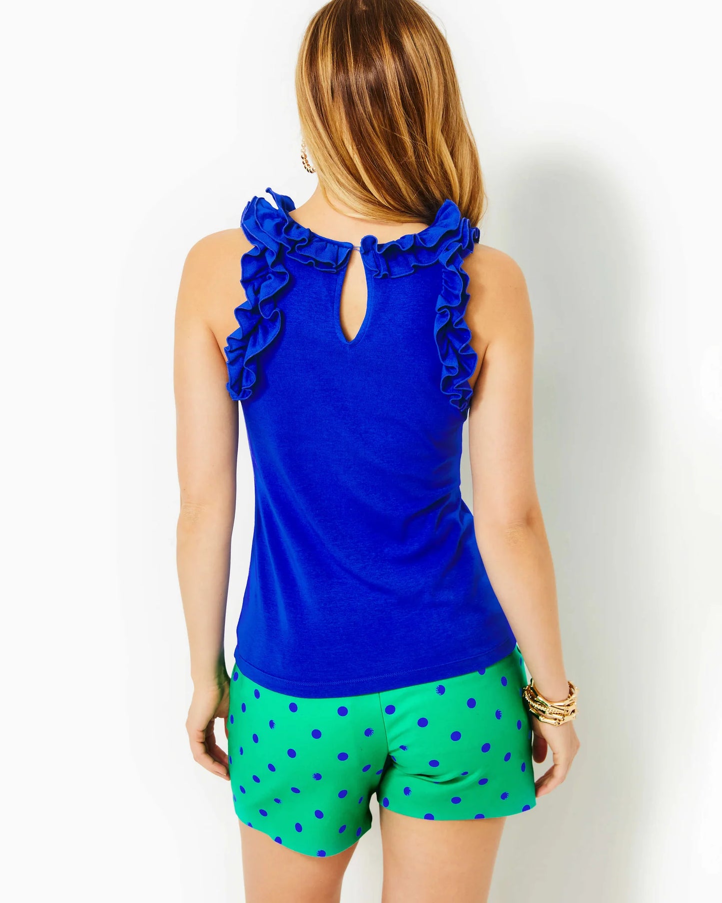 AGATA HALTER TOP, BLUE GROTTO