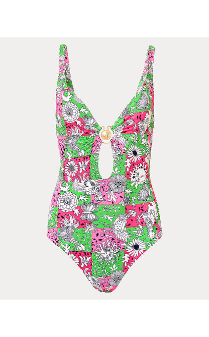 ESTER ONE PIECE, CHERRY BLOSSOM PINK LIL CHICKEN CHECK