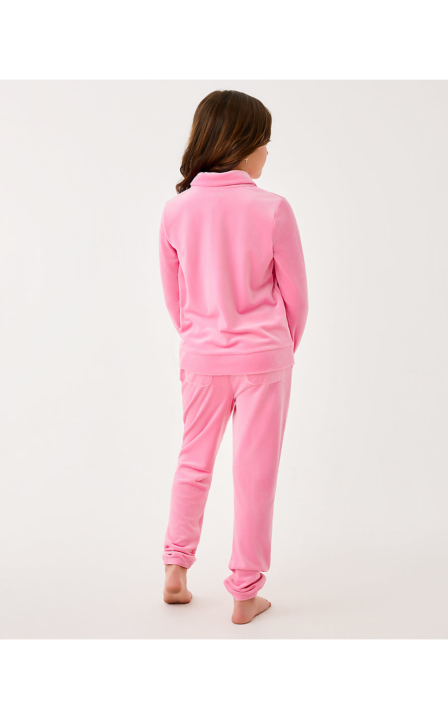 MINI MALLIE VELOUR PANT, CONFETTI PINK