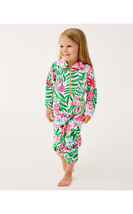 MINI MALLIE VELOUR PANT, MULTI GLOWING GARDENS