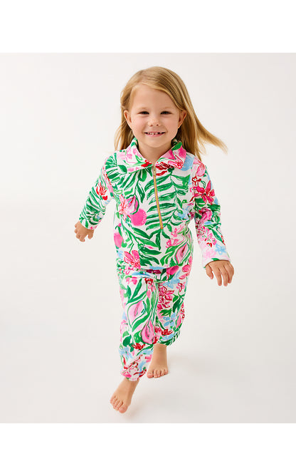 MINI MALLIE VELOUR PANT, MULTI GLOWING GARDENS