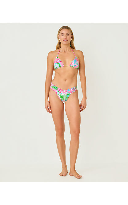 JAMYA BIKINI TOP, MULTI CRAZY QUILT