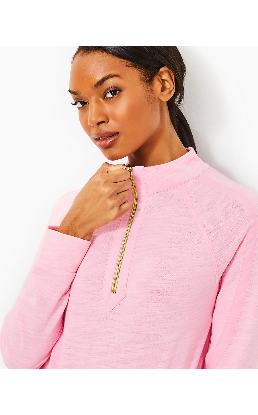 ASHLEE PULLOVER, CONCH SHELL PINK