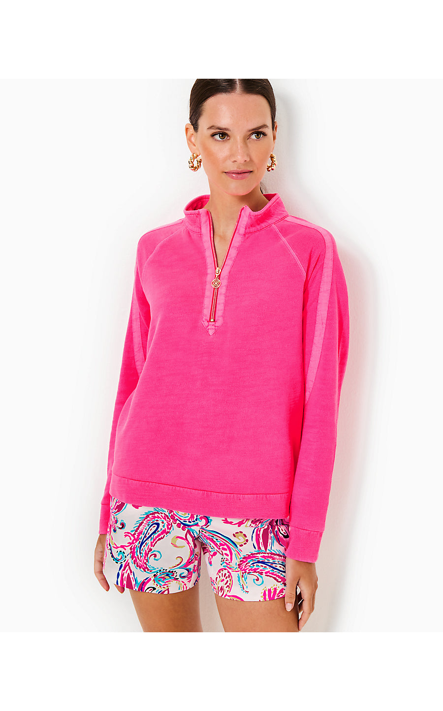 ASHLEE PULLOVER, PASSION FRUIT PINK
