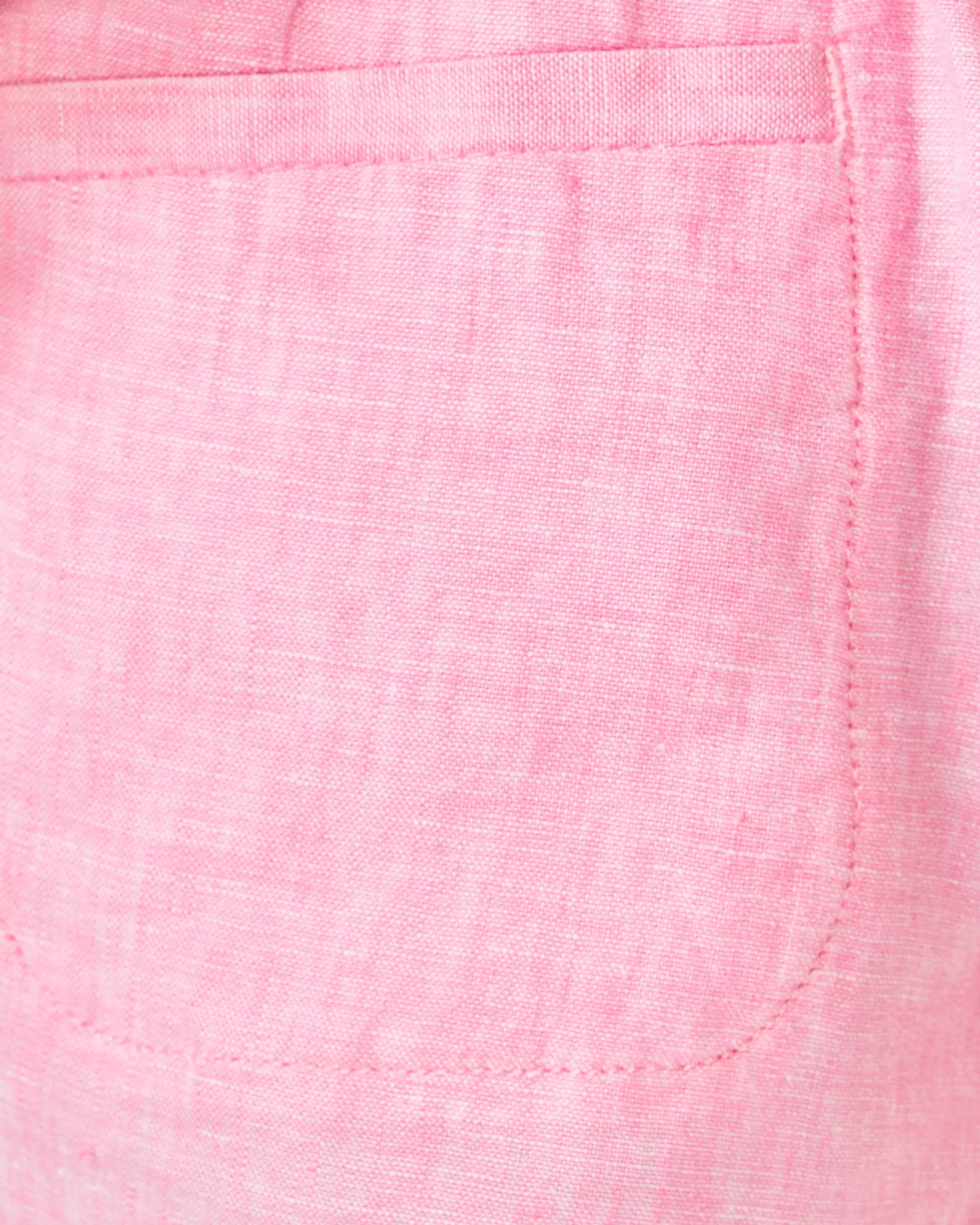 LILO LINEN SHORT, ROUSSEAU PINK X RESORT WHITE