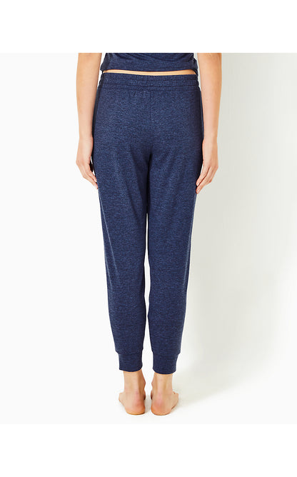 LILLABETH UPF 50+ PANT, HEATHERED MED BLUE X NOIR