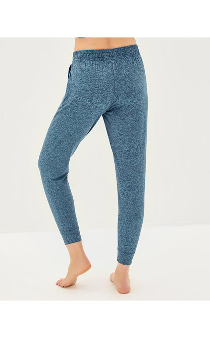 LILLABETH UPF 50+ PANT, LOW TIDE NAVY X TANGIER TEAL