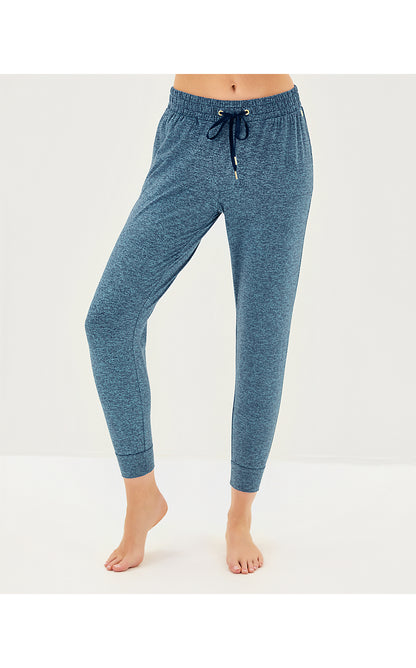 LILLABETH UPF 50+ PANT, LOW TIDE NAVY X TANGIER TEAL
