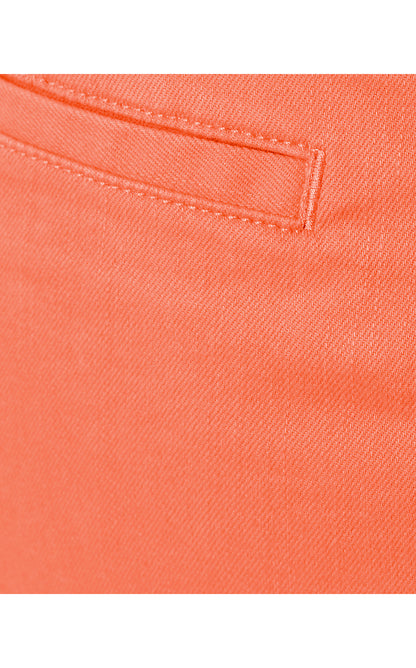COLETTE DENIM SKORT, SUNSET ORANGE