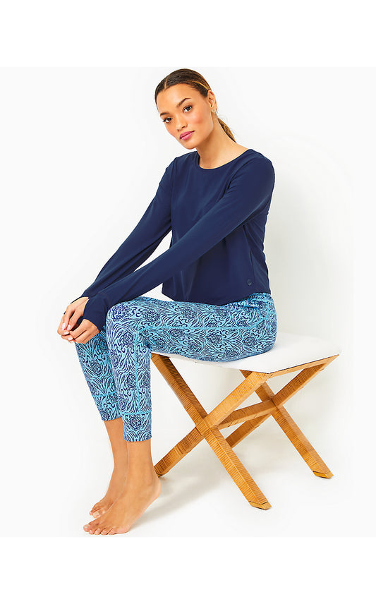 ISLAND MID RISE JOGGER UP, BON BON BLUE GO YOUR OWN WAVE