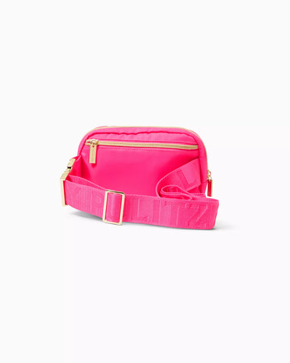 JEANIE BELT BAG, PASSION FRUIT PINK