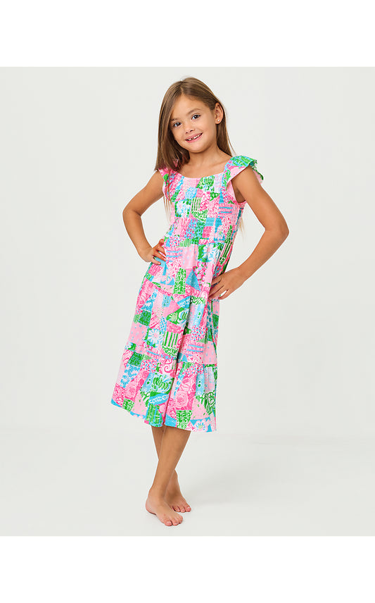 MINI JILLY MIDI DRESS, MULTI CRAZY QUILT