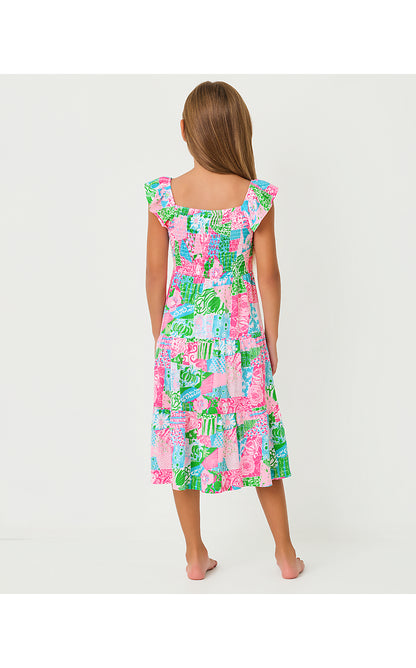 MINI JILLY MIDI DRESS, MULTI CRAZY QUILT