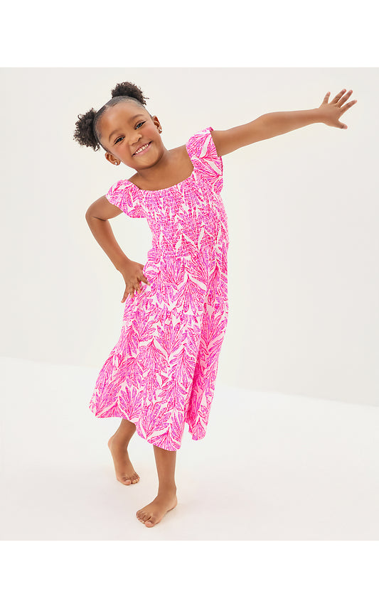 MINI JILLY MIDI DRESS, PINK BLISS SHADY BABE