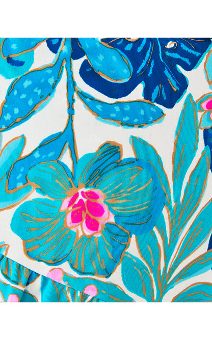 TEENA SKORT UPF 50+, BREEZY AQUA BEST FRONDS FOREVER