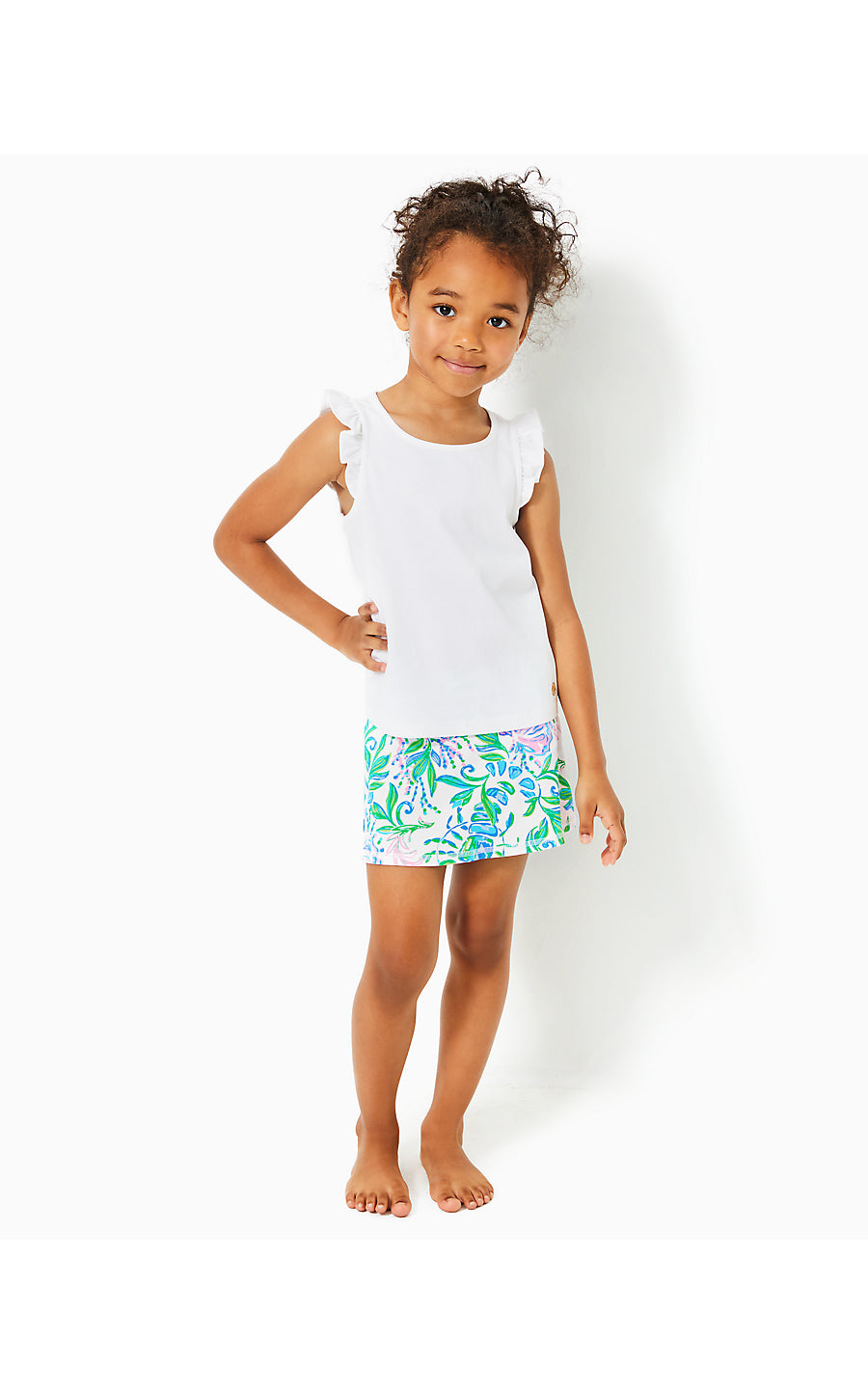 MINI AILA SKORT UPF 50+, RESORT WHITE JUST A PINCH