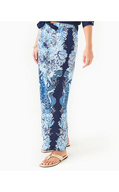 BAL HARBOUR PALAZZO PANT, BONAIRE BLUE JUST A LITTLE KOI ENGINEERED PANT