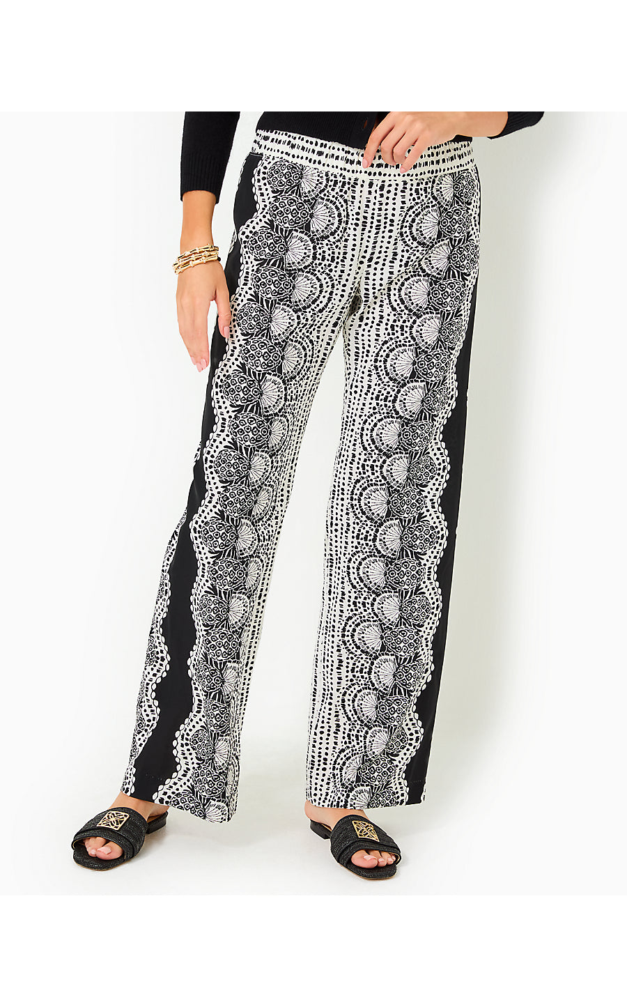 BAL HARBOUR PALAZZO, COCONUT PINEAPPLE PRINCESS ENGINEERED PANT