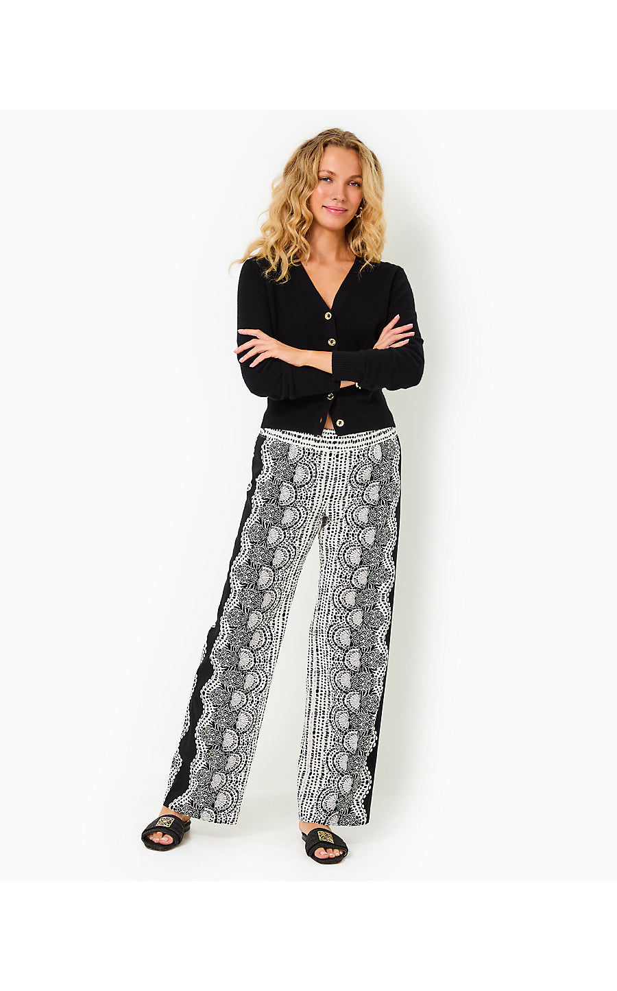 BAL HARBOUR PALAZZO, COCONUT PINEAPPLE PRINCESS ENGINEERED PANT