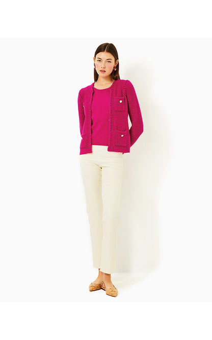 KENTON CARDIGAN, MYSTIQUE PINK METALLIC