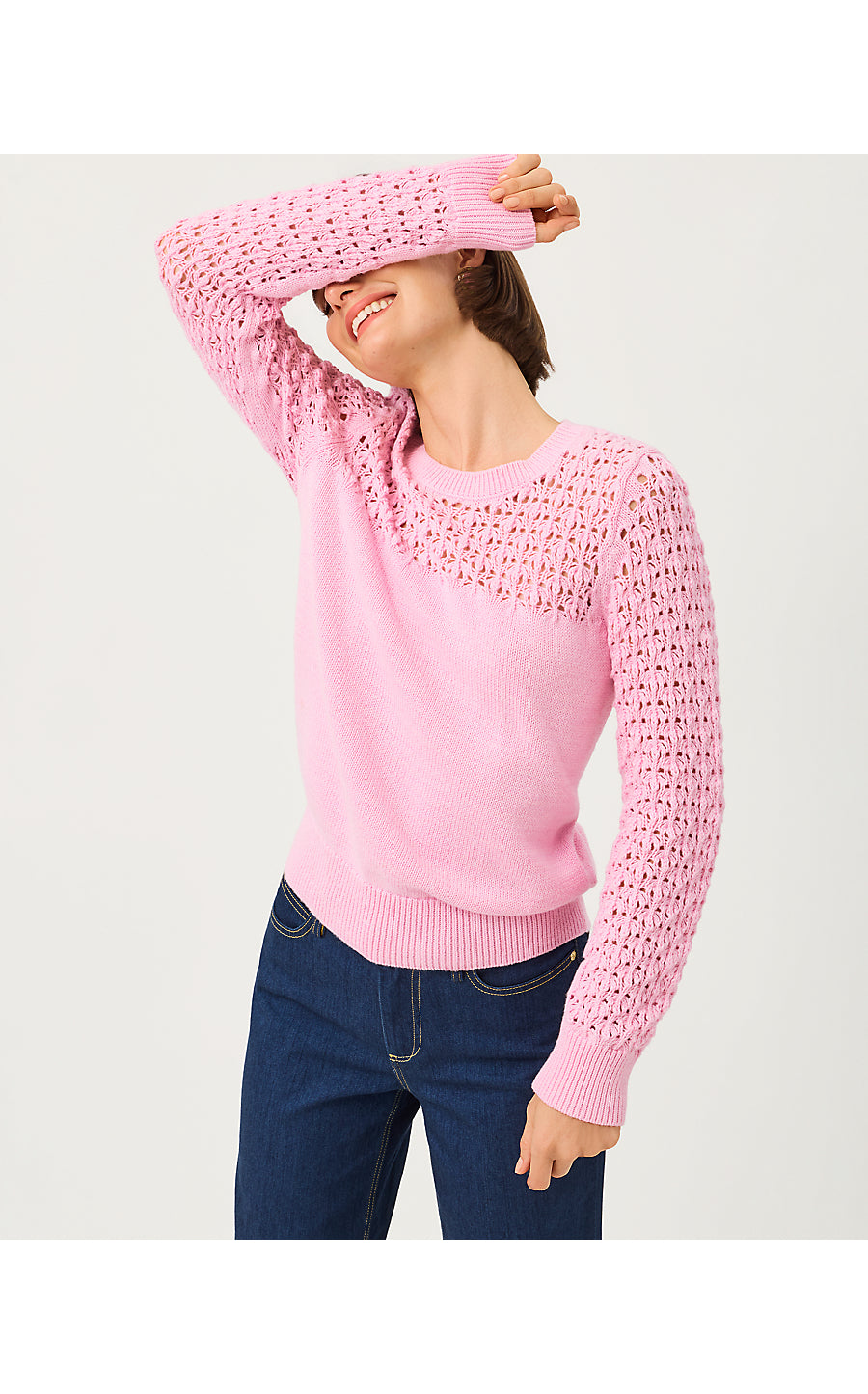 DAISA SWEATER, OLEANDER PINK