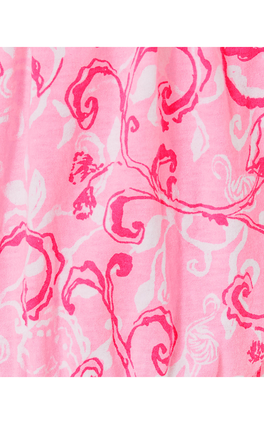 WYNDMOOR DRESS, CONCH SHELL PINK FLAMINGLE GARDEN