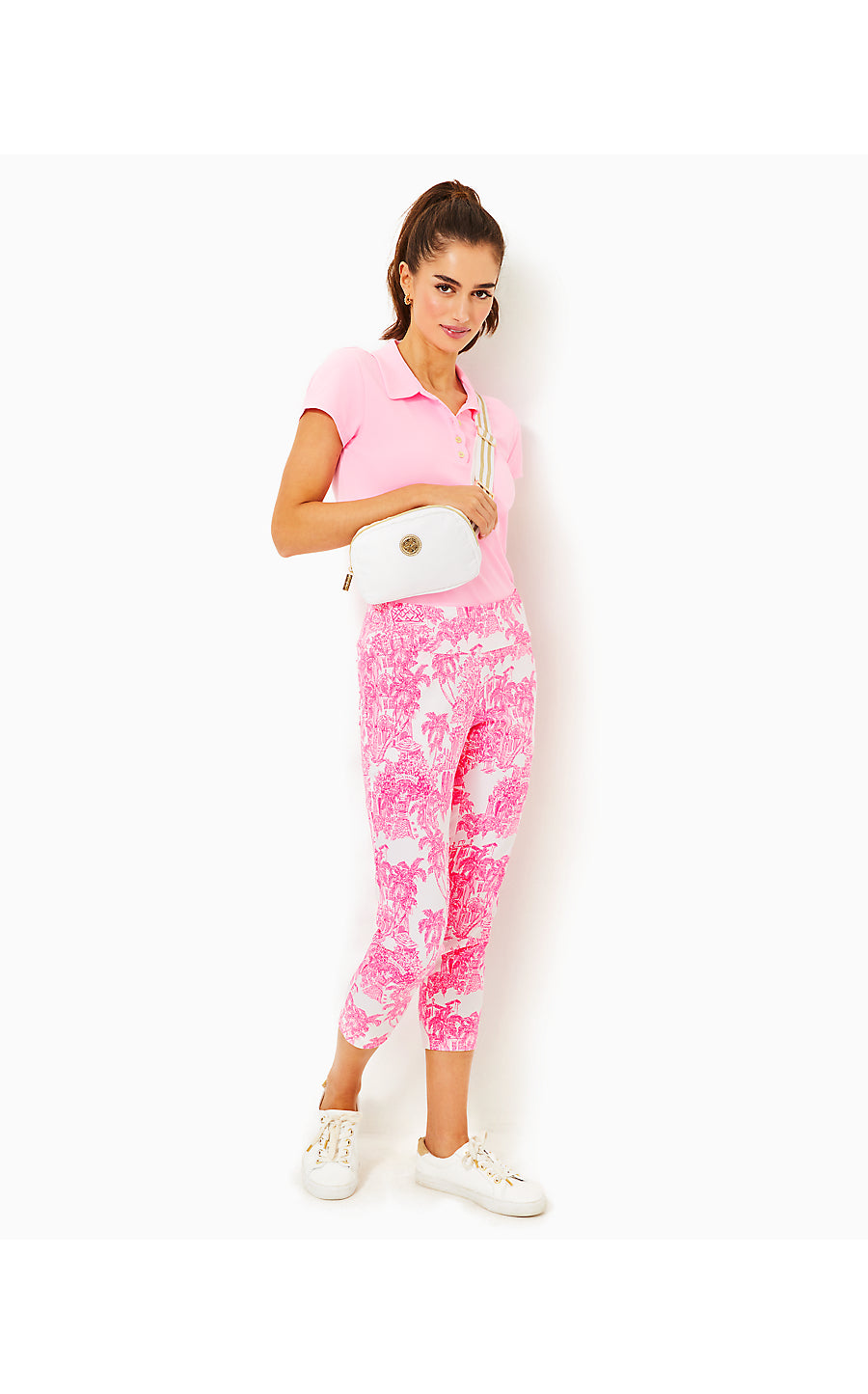 CORSO CROP PANT UPF 50+, RESORT WHITE PB ANNIVERSARY TOILE GOLF