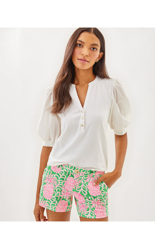CALLAHAN KNIT SHORT, FAUNA GREEN PARTY LIKE A PINEAPPLE
