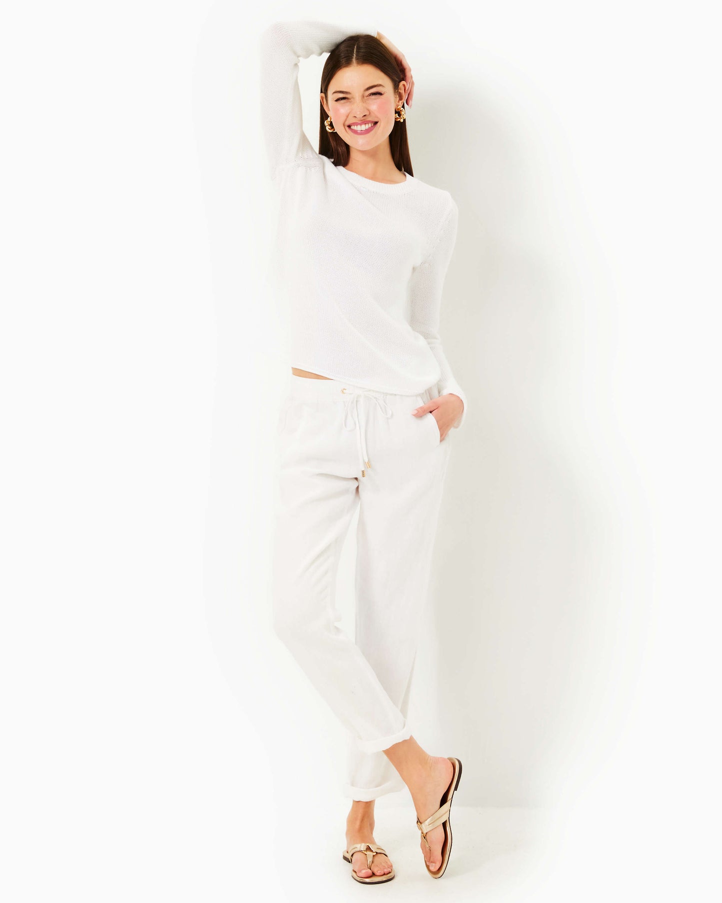 KELLYN SWEATER, RESORT WHITE