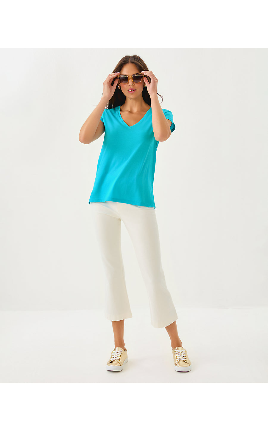 MEREDITH TEE, BREEZY AQUA