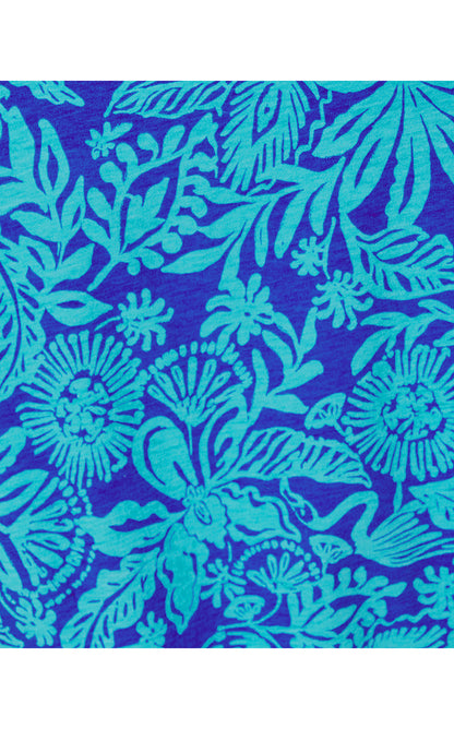 MEREDITH TEE, MARTINIQUE BLUE JUNGLE OASIS