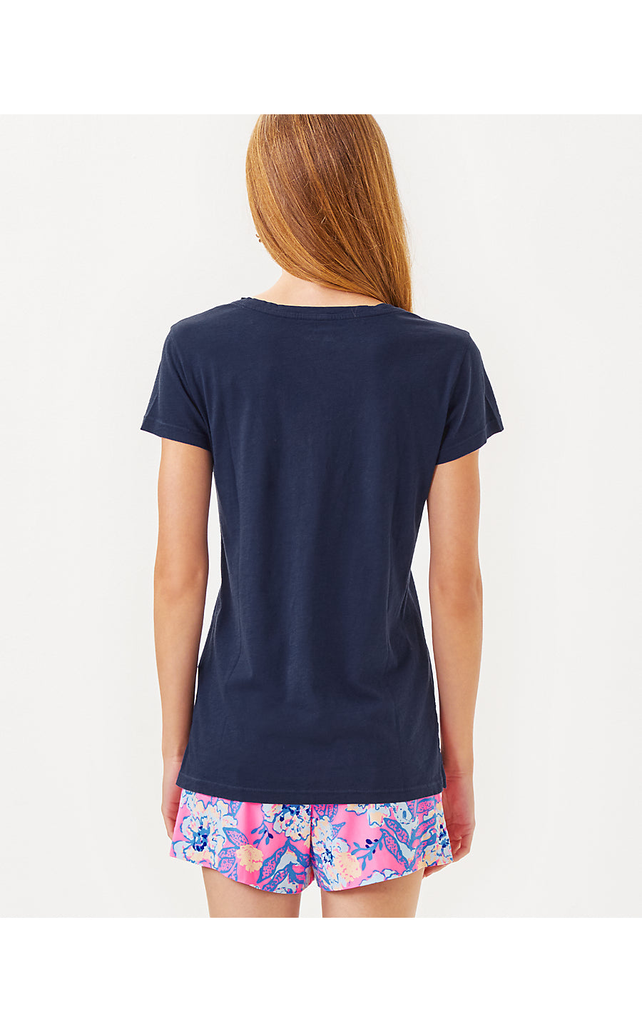 MEREDITH TEE, TRUE NAVY