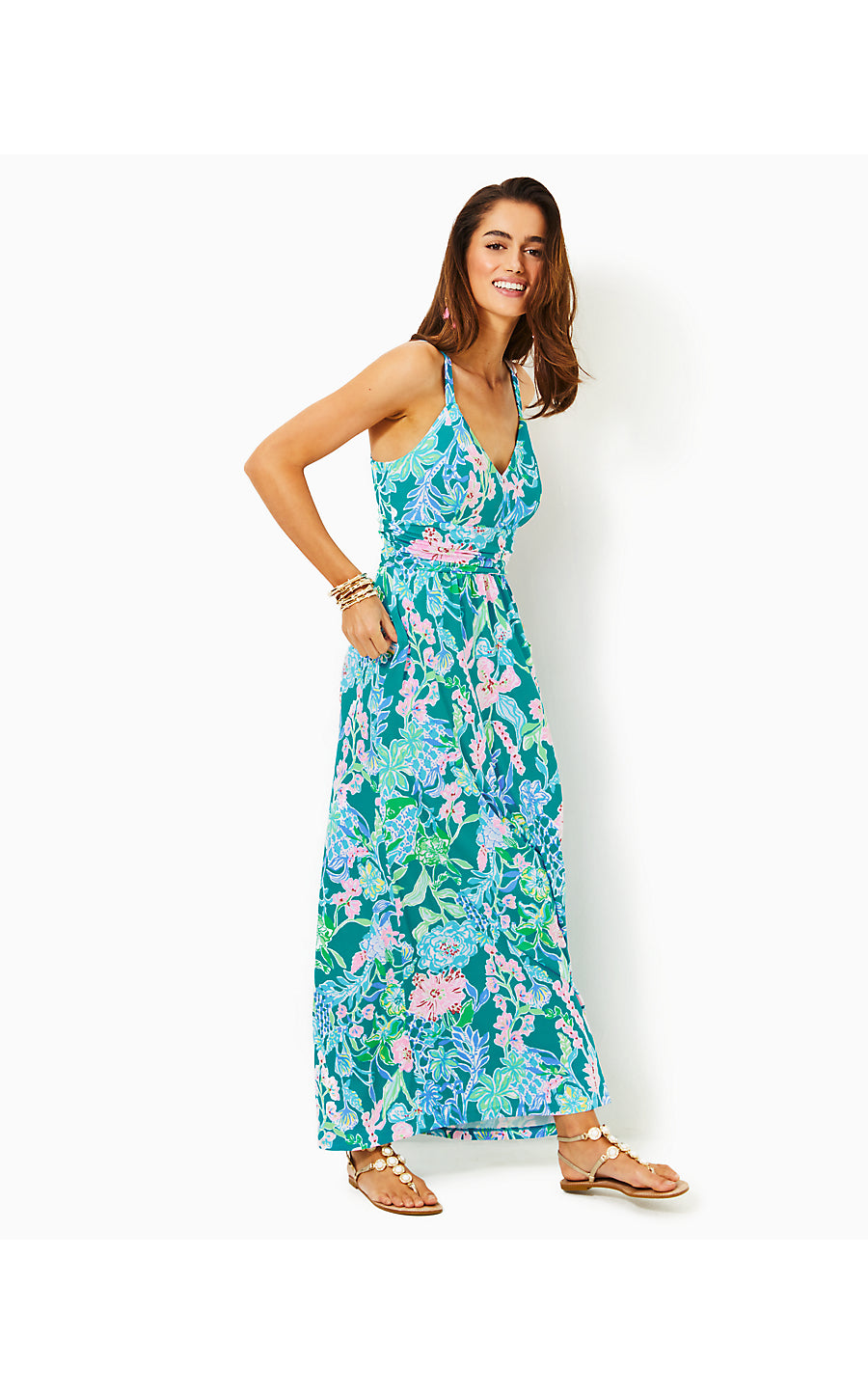 BLAKE MAXI DRESS, MULTI HOT ON THE VINE