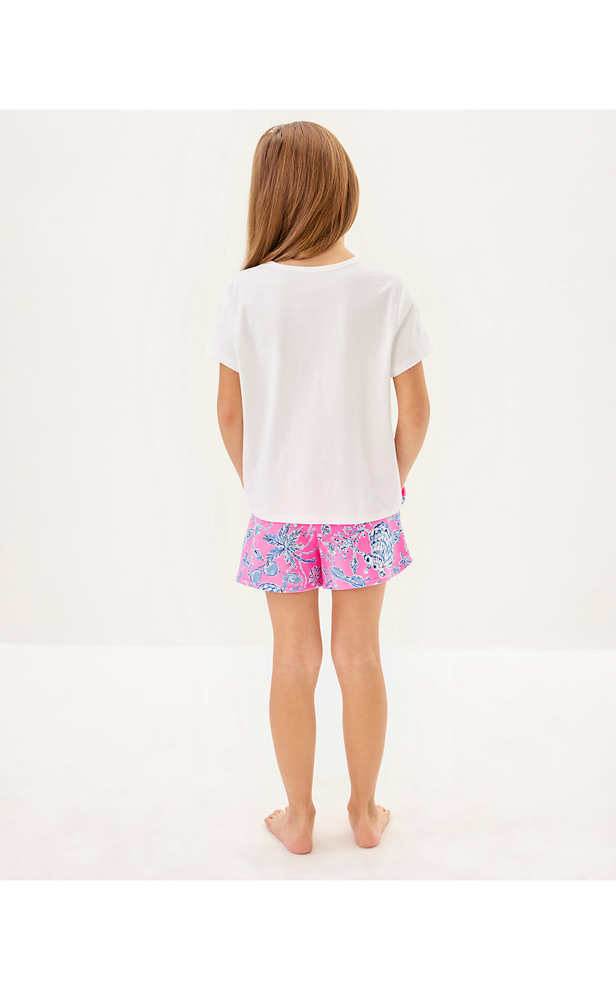 MINI RALLY TEE, MULTI COOL AS SHELL EMBROIDERY CHILDRENS