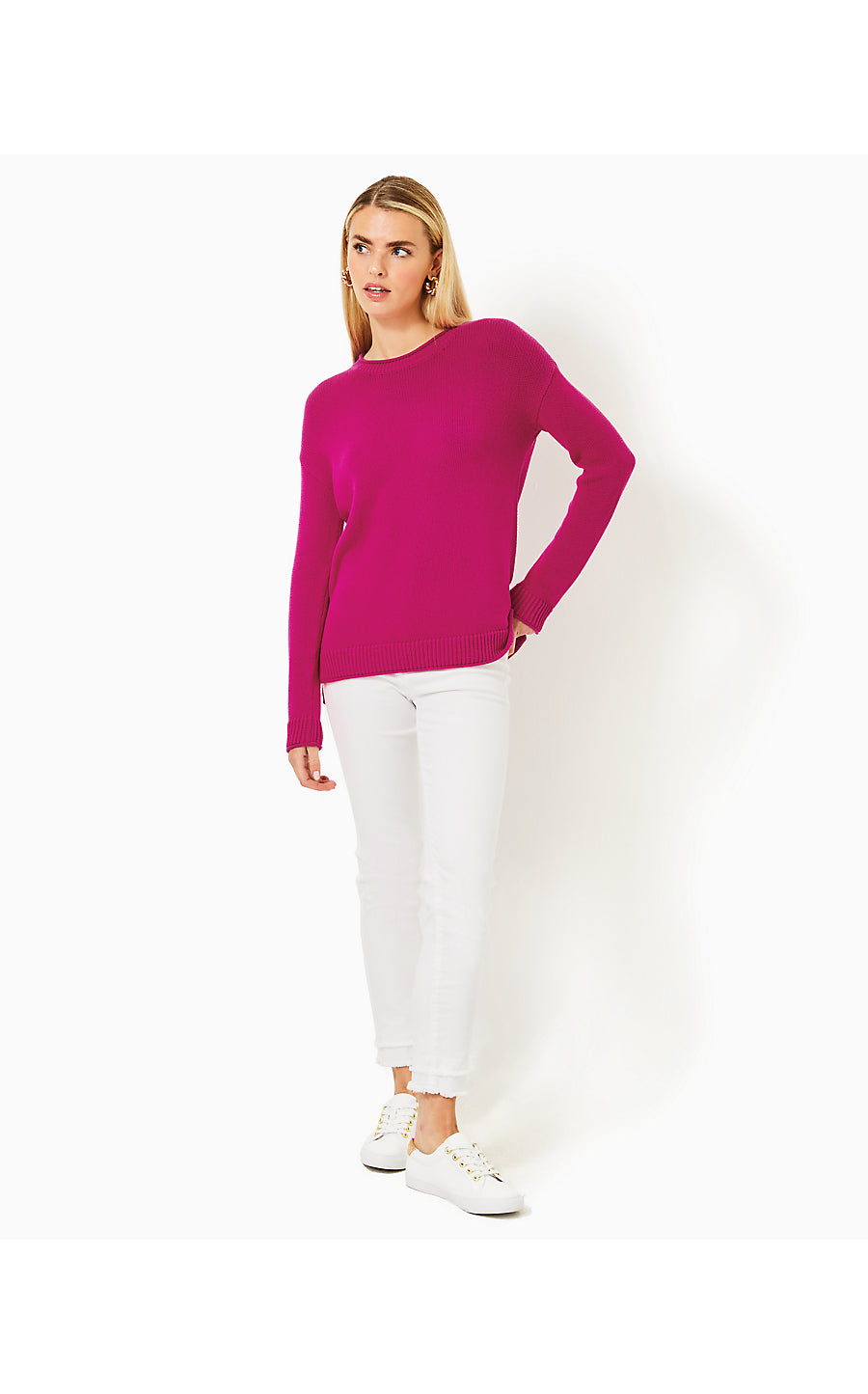 BAYPORT SWEATER, MYSTIQUE PINK