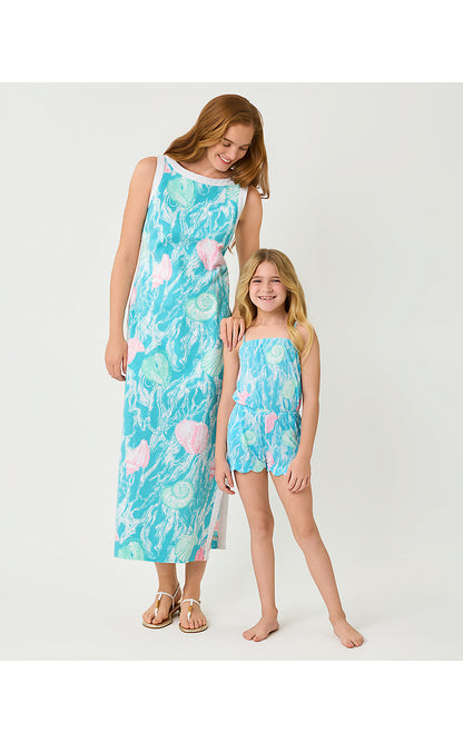 MINI JACE ROMPER, CAPRI BLUE SHELDEN