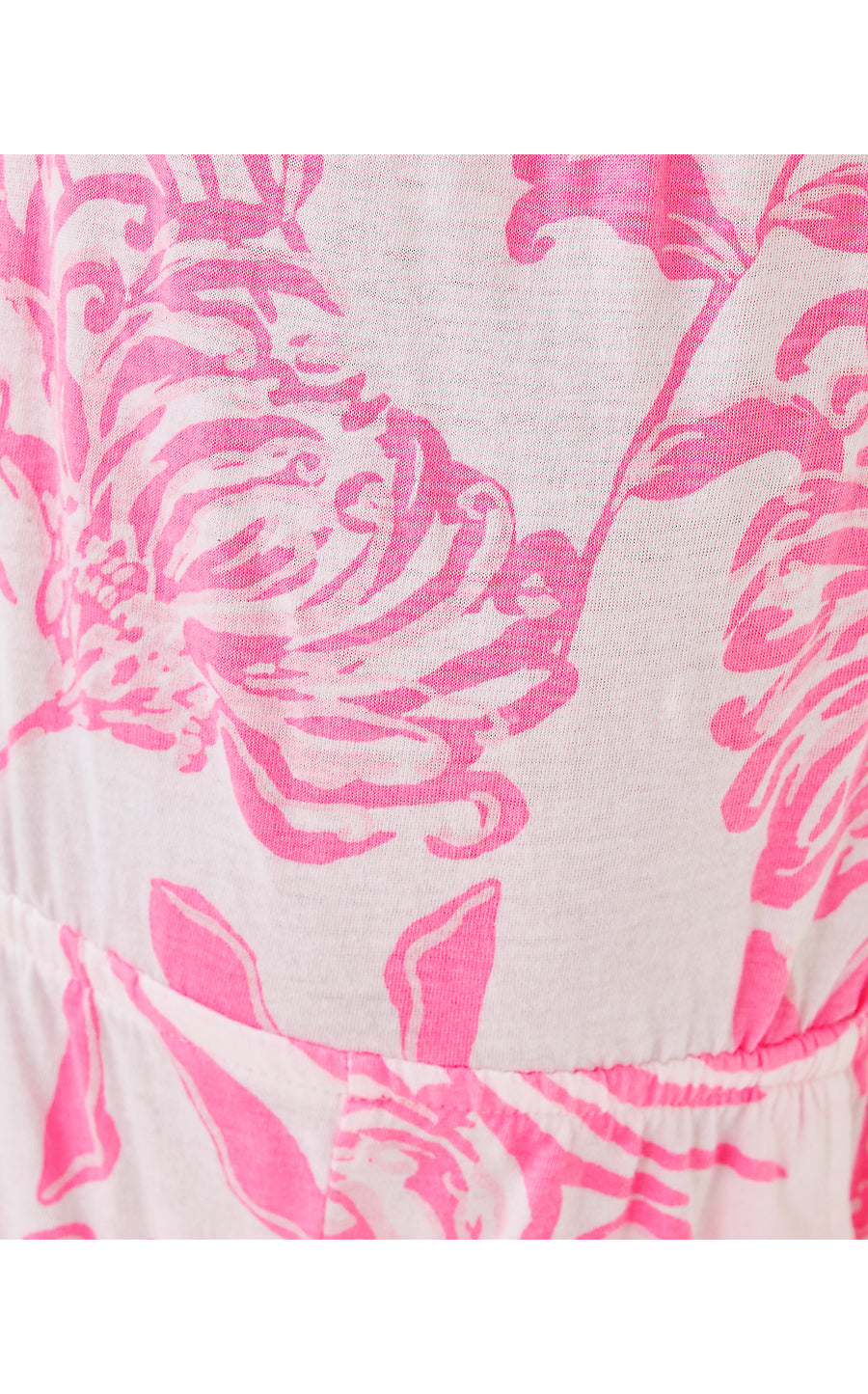 MINI JACE ROMPER, ROUSSEAU PINK GLISTEN IN THE SUN