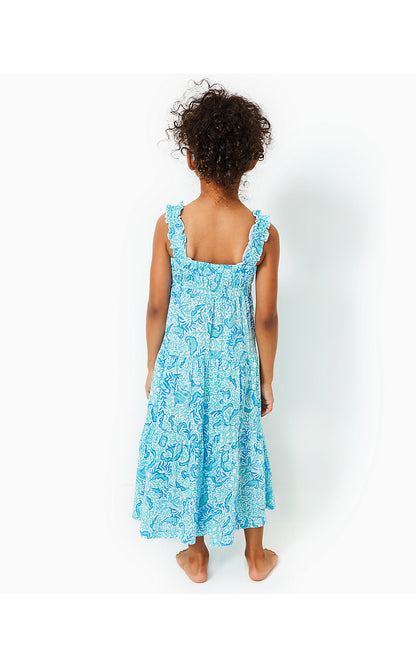MINI HADLY MAXI DRESS, RESORT WHITE GOOMBAY GROOVES