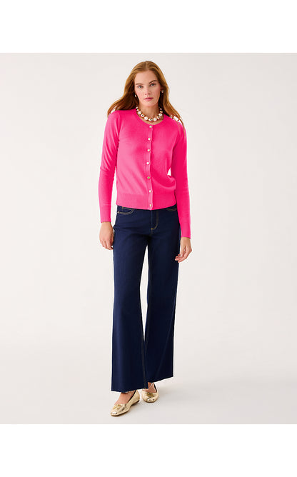FAIRLEY CASHMERE CARDIGAN, PASSION FRUIT PINK
