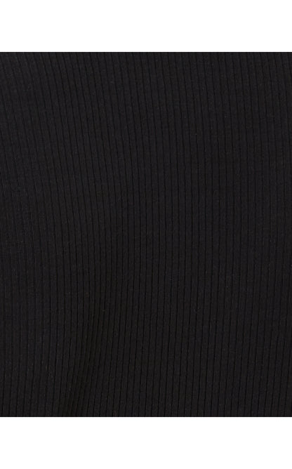 OLLIE 3/4 SLEEVE MAXI POLO DRESS, NOIR